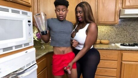 Getting Him In Fucking Shape Video With Lil D, Victoria Cakes