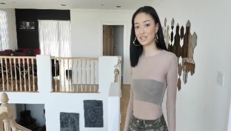 Asian teen knows the right moves on top