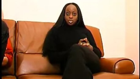 French black girl sodomized and cum covered