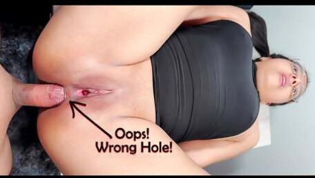 Oh My God, That's The Wrong Hole! ... It Hurts So Much! - Accidental Anal, Without Mercy And With Two Massive Cumshots.