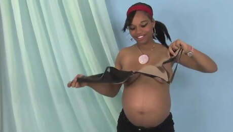 Ebony pregnant