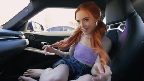 Real Teens - Sexy Little Ginger Teen Madi Collins Loves To Flash And Fuck Hard