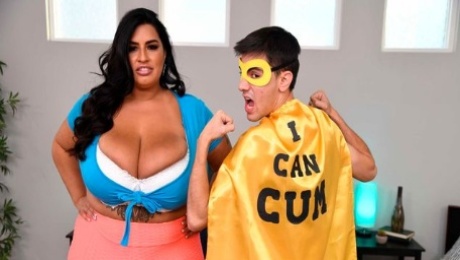 Video  BBW with gigantic natural tits Sofia Rose nailed by a young stud